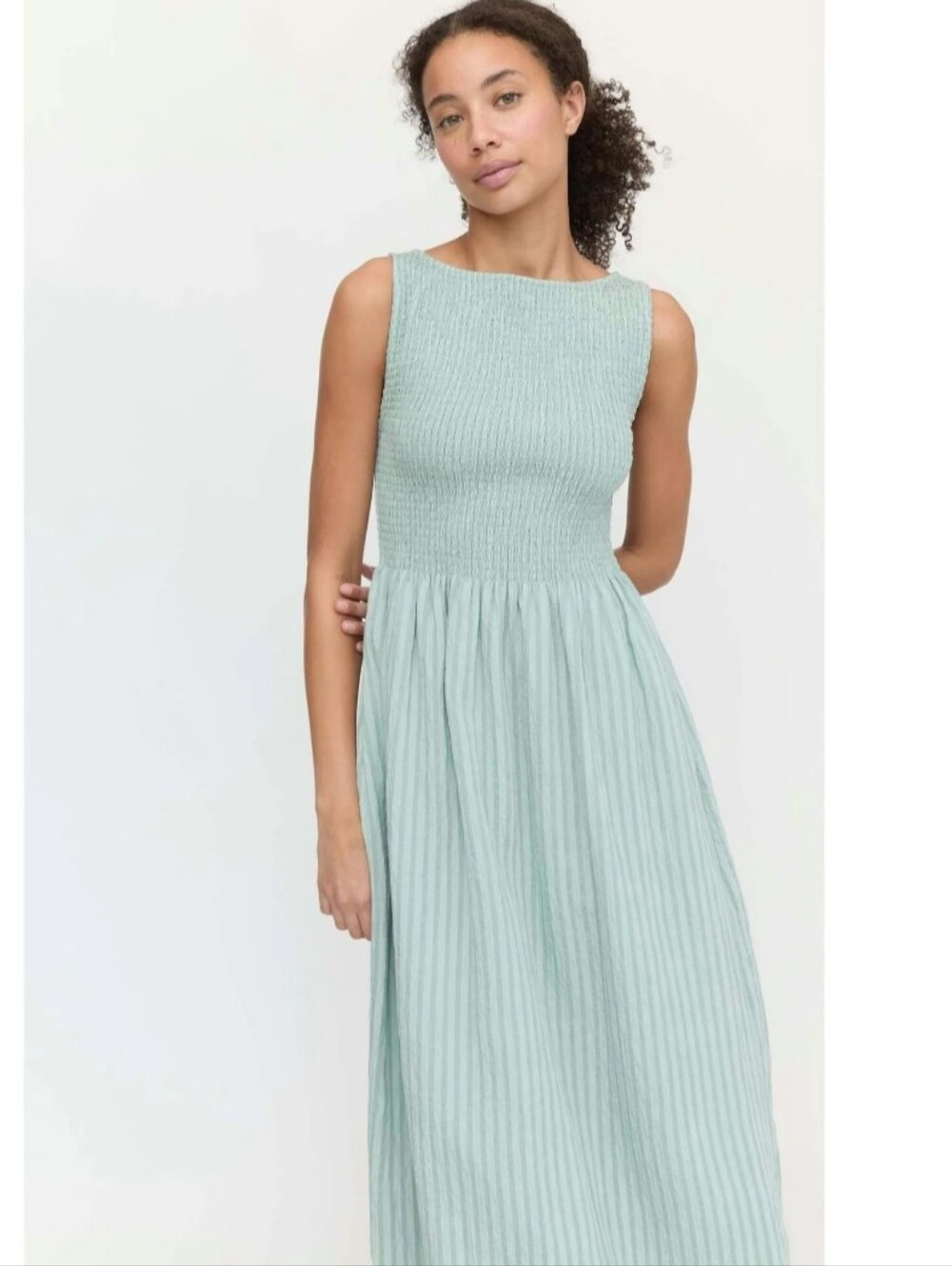 Hill House Home Cosima Dress In Sage